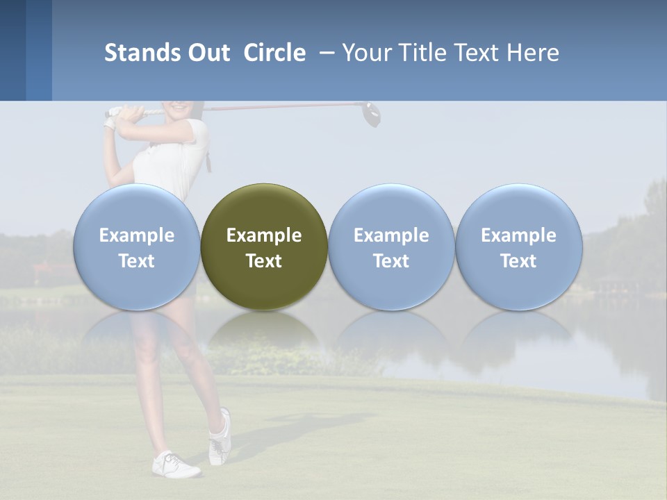 Standing Portrait Peaceful PowerPoint Template