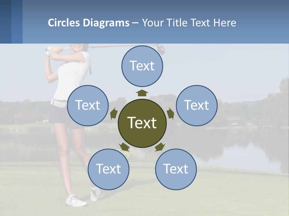 Standing Portrait Peaceful PowerPoint Template