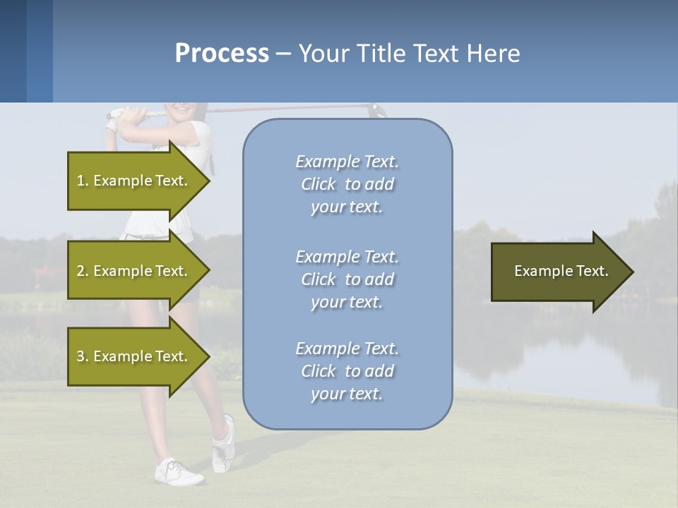 Standing Portrait Peaceful PowerPoint Template