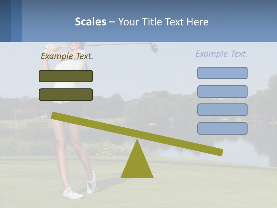 Standing Portrait Peaceful PowerPoint Template