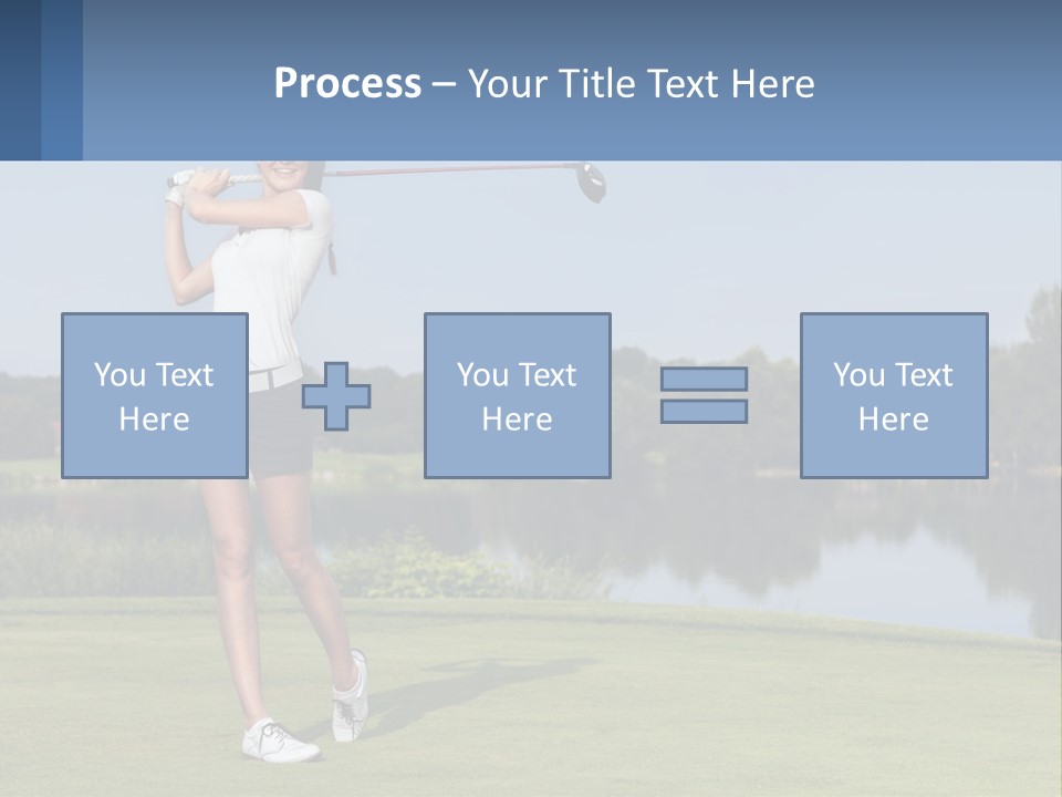 Standing Portrait Peaceful PowerPoint Template