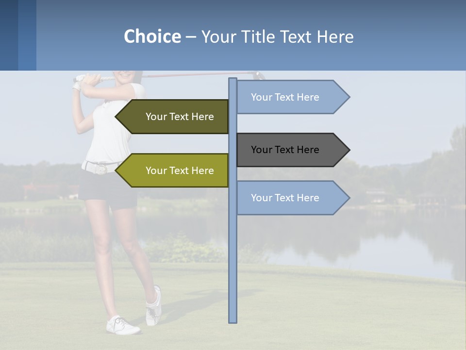 Standing Portrait Peaceful PowerPoint Template
