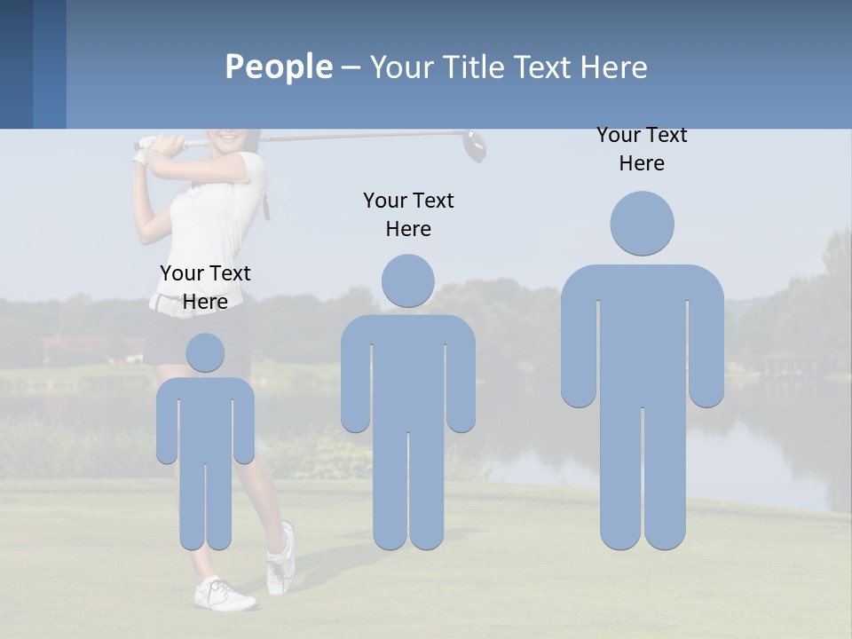 Standing Portrait Peaceful PowerPoint Template