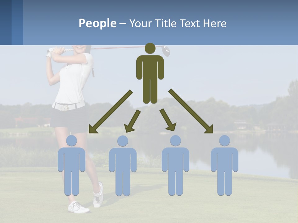 Standing Portrait Peaceful PowerPoint Template