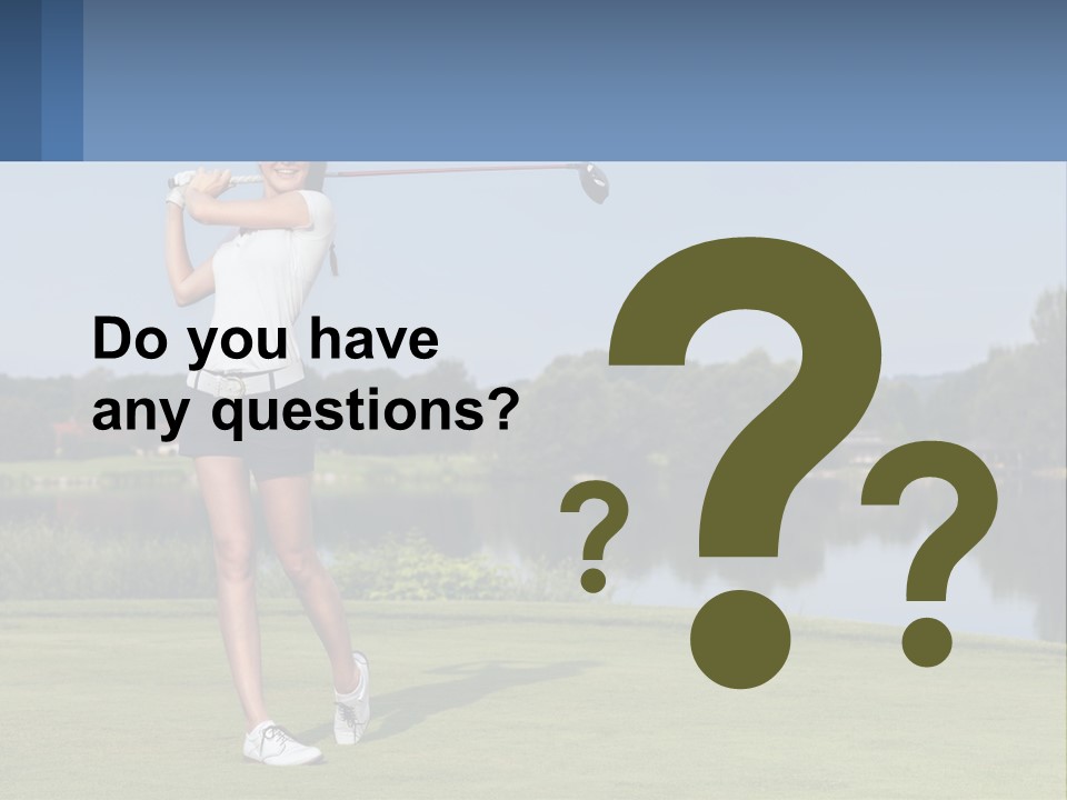 Standing Portrait Peaceful PowerPoint Template