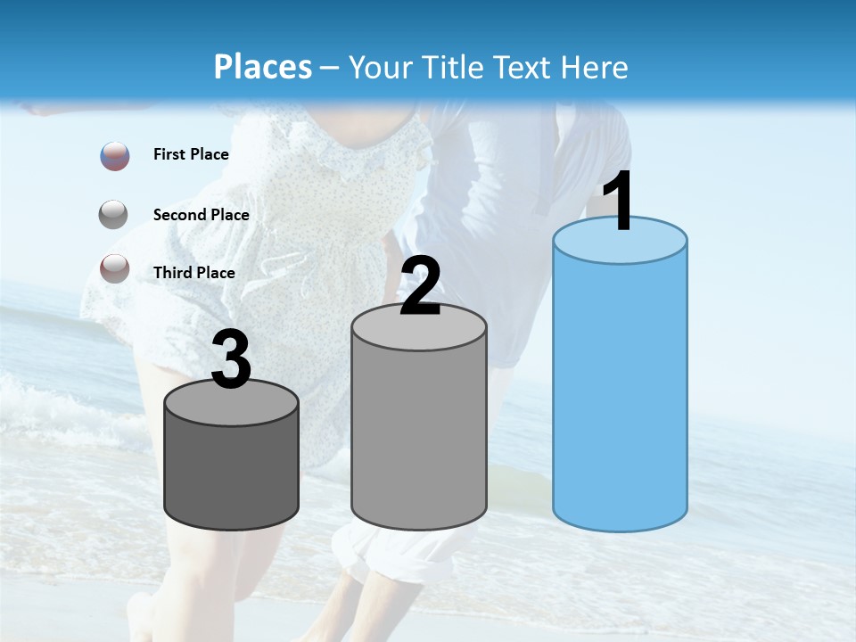 Coastal Beach Pensioner PowerPoint Template