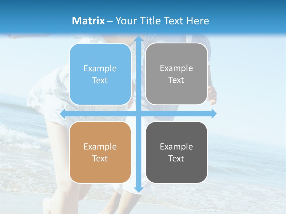 Coastal Beach Pensioner PowerPoint Template