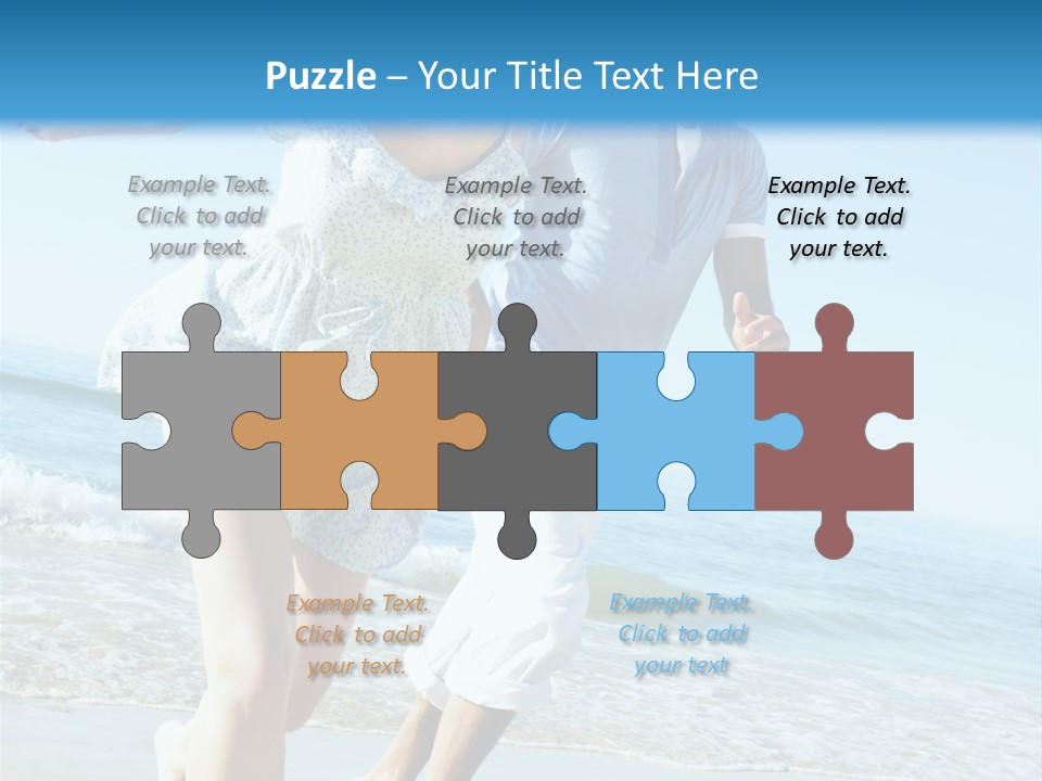 Coastal Beach Pensioner PowerPoint Template