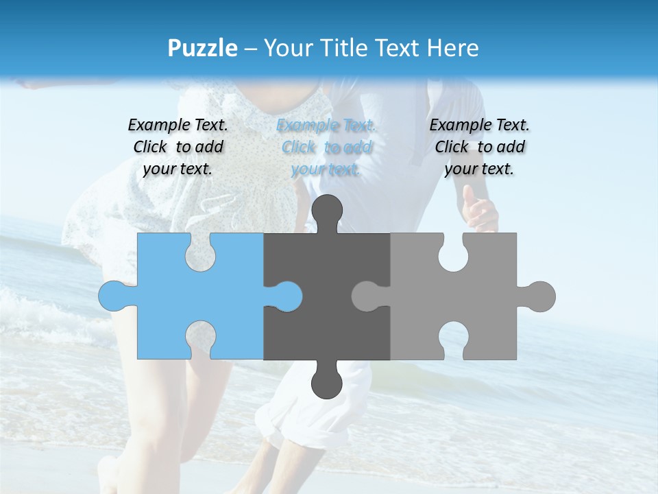 Coastal Beach Pensioner PowerPoint Template