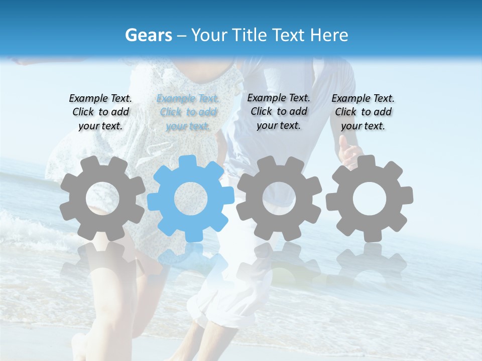 Coastal Beach Pensioner PowerPoint Template