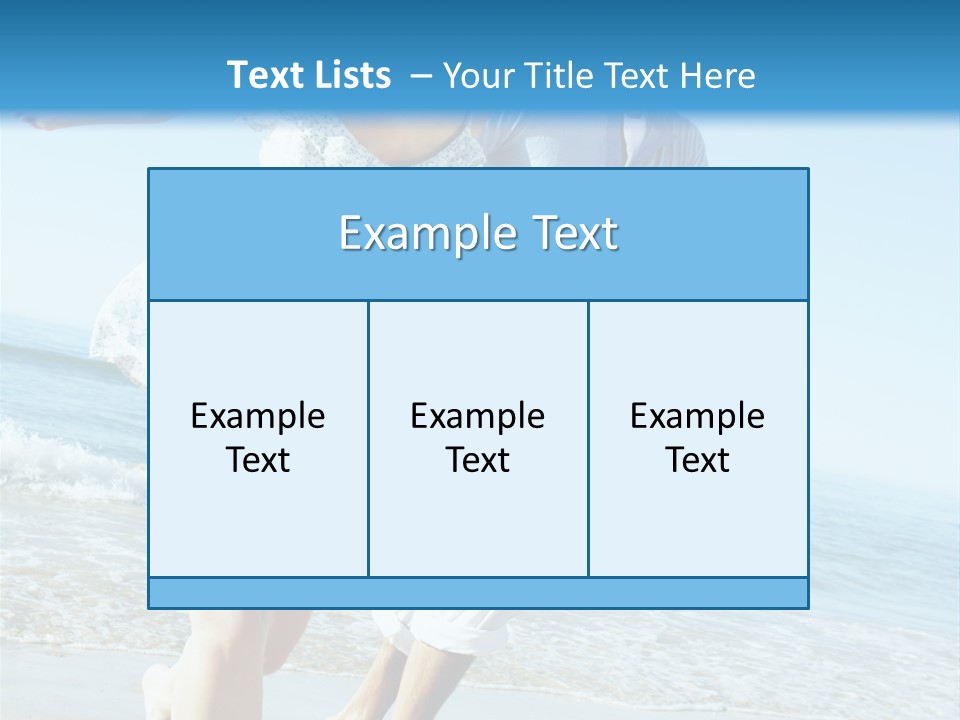 Coastal Beach Pensioner PowerPoint Template