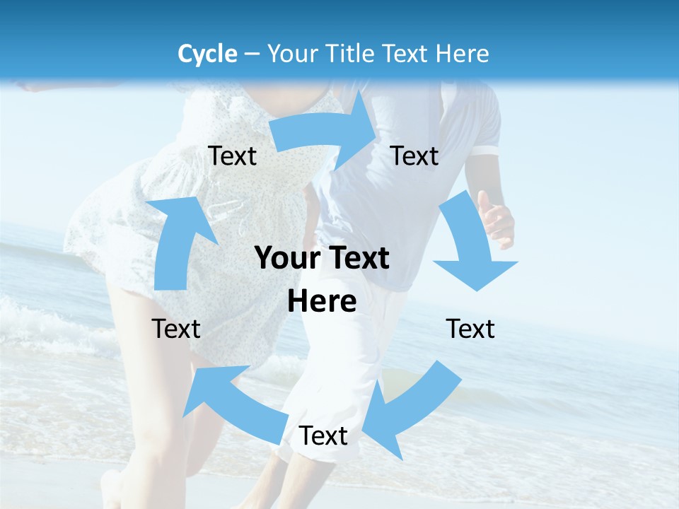 Coastal Beach Pensioner PowerPoint Template