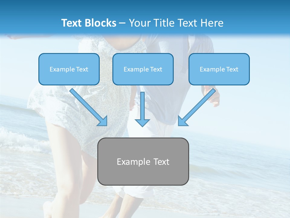 Coastal Beach Pensioner PowerPoint Template