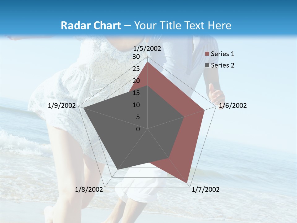 Coastal Beach Pensioner PowerPoint Template