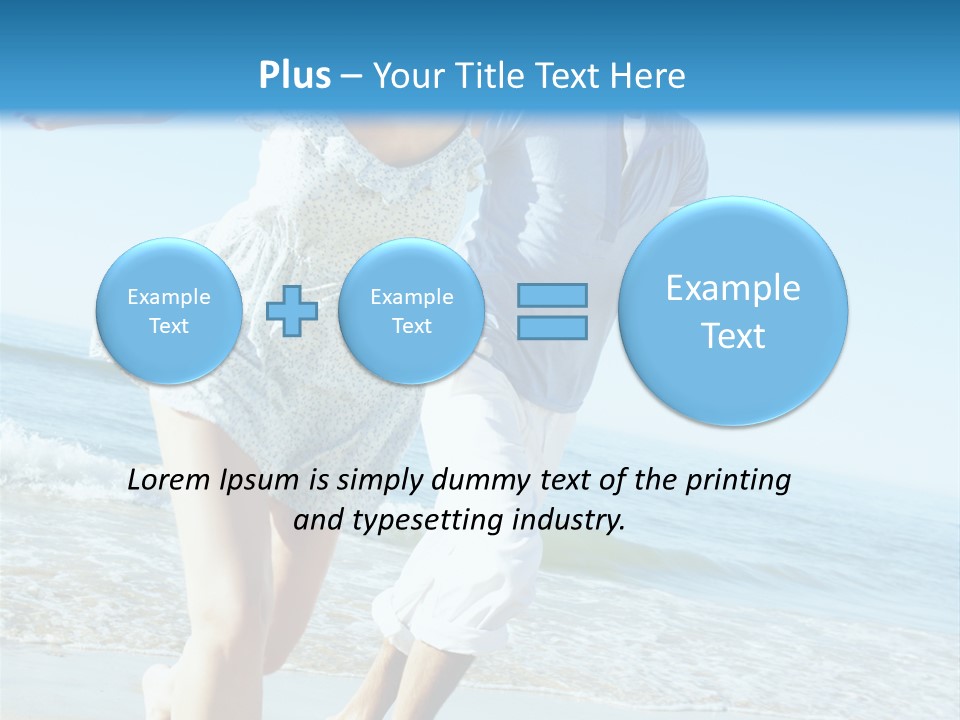 Coastal Beach Pensioner PowerPoint Template