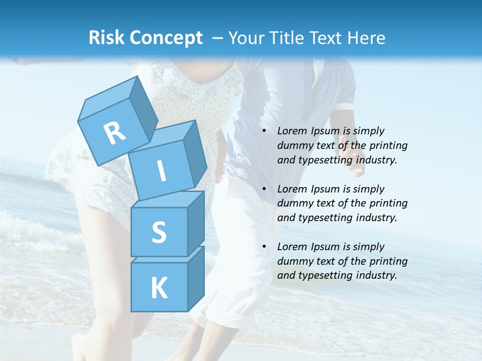 Coastal Beach Pensioner PowerPoint Template