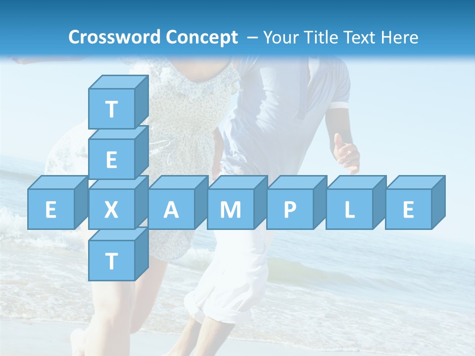 Coastal Beach Pensioner PowerPoint Template