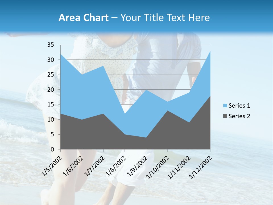 Coastal Beach Pensioner PowerPoint Template