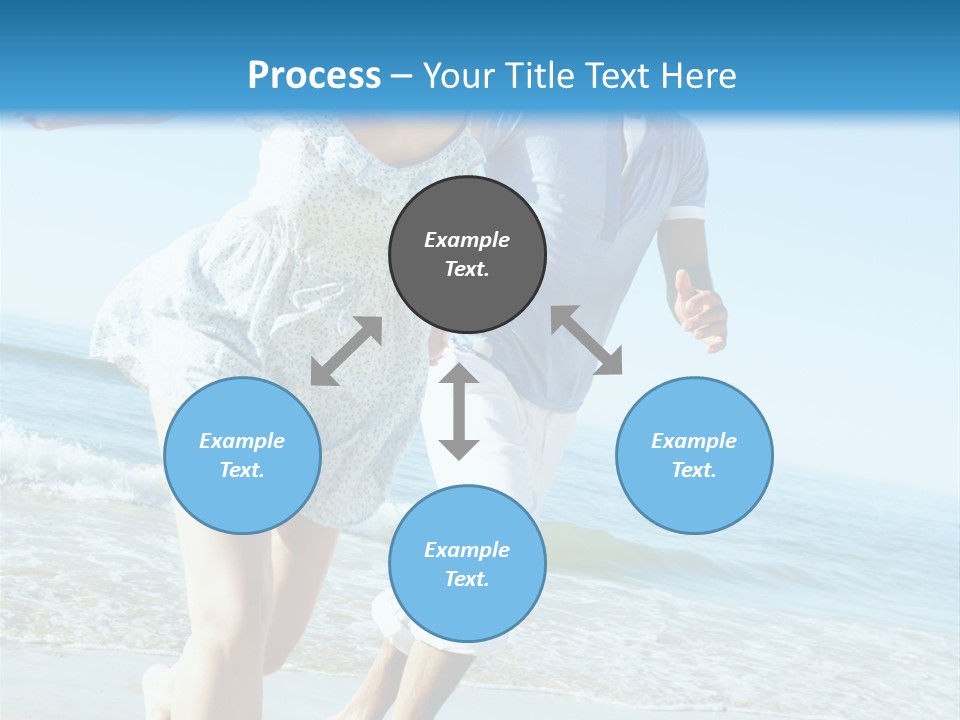 Coastal Beach Pensioner PowerPoint Template
