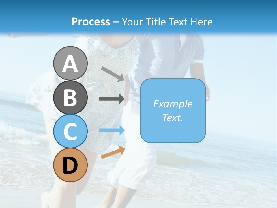 Coastal Beach Pensioner PowerPoint Template