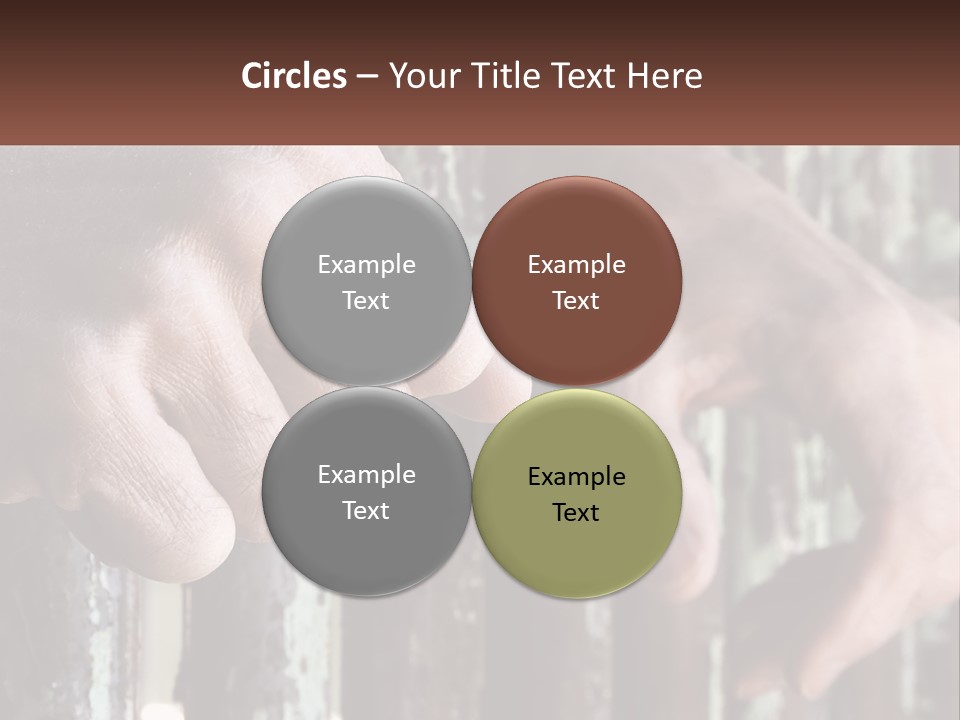 Sand Elderly Family PowerPoint Template