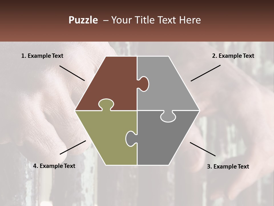 Sand Elderly Family PowerPoint Template