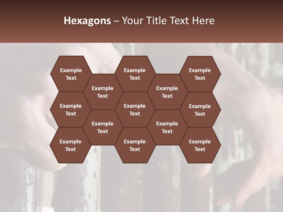 Sand Elderly Family PowerPoint Template