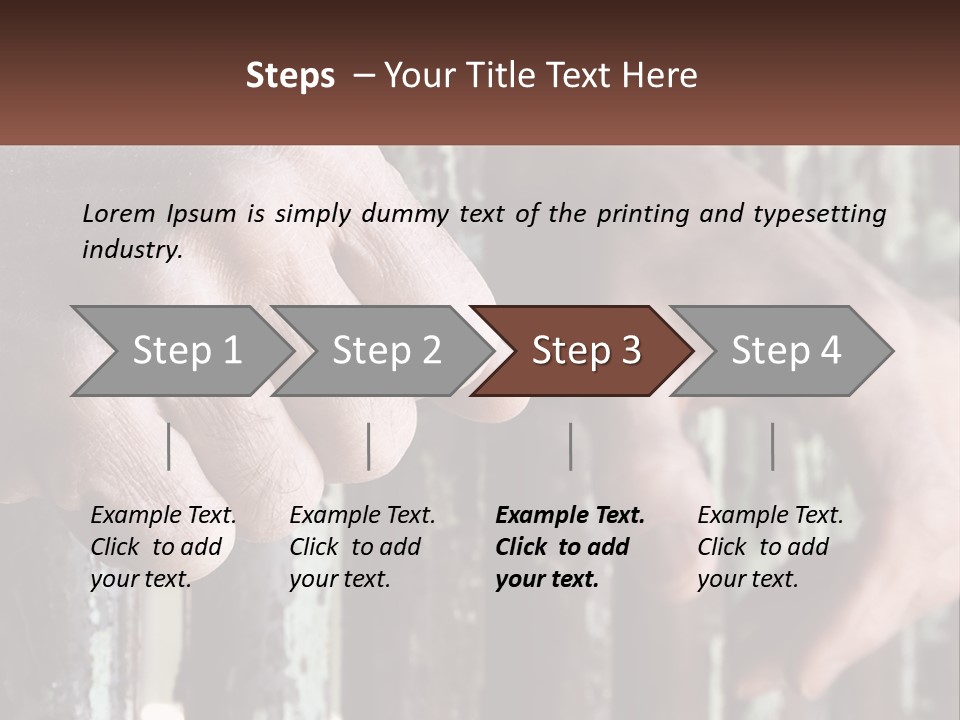 Sand Elderly Family PowerPoint Template