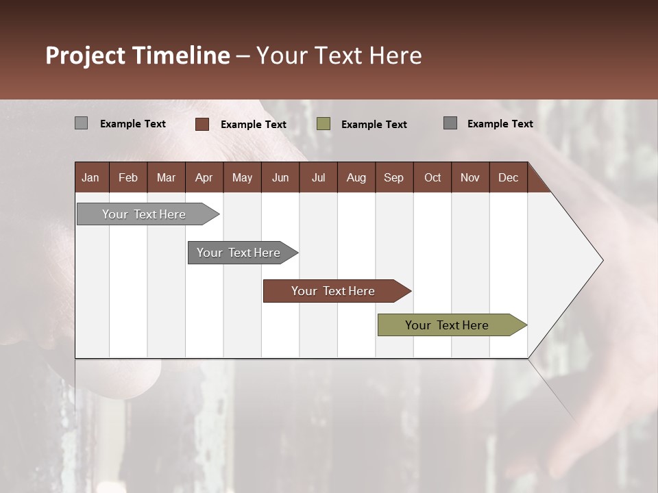 Sand Elderly Family PowerPoint Template