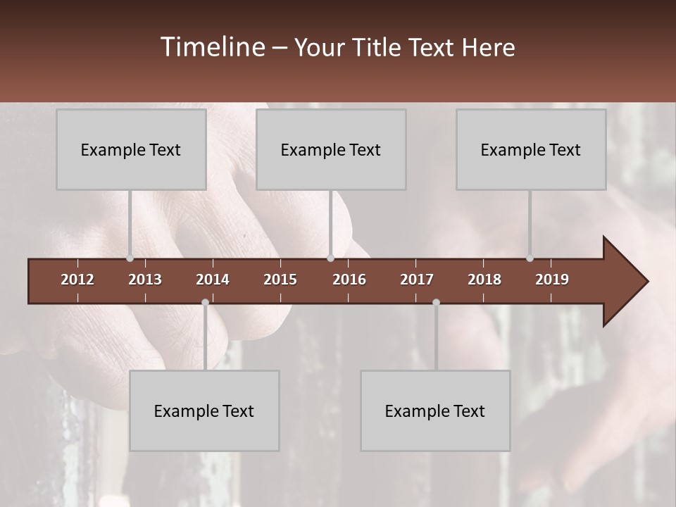 Sand Elderly Family PowerPoint Template