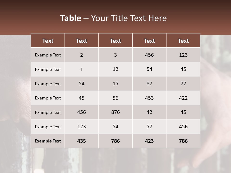 Sand Elderly Family PowerPoint Template