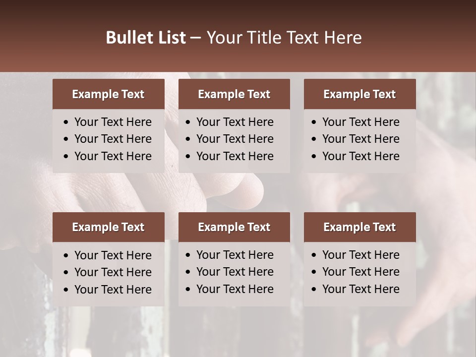 Sand Elderly Family PowerPoint Template