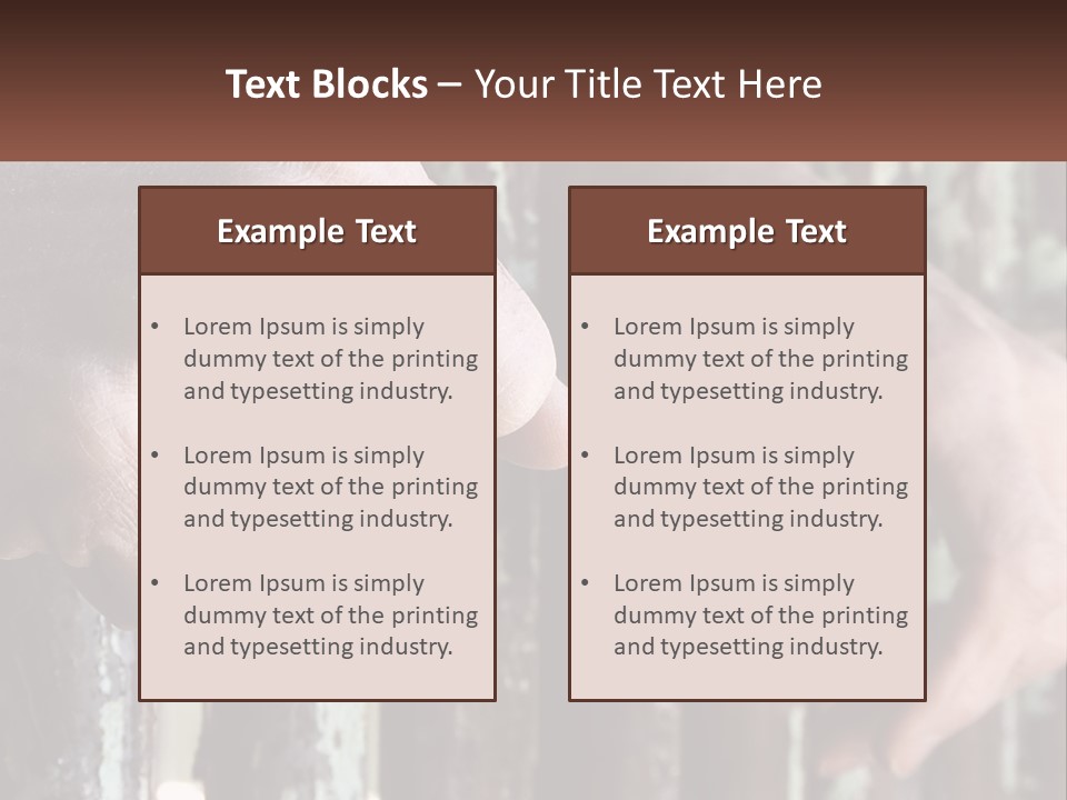 Sand Elderly Family PowerPoint Template