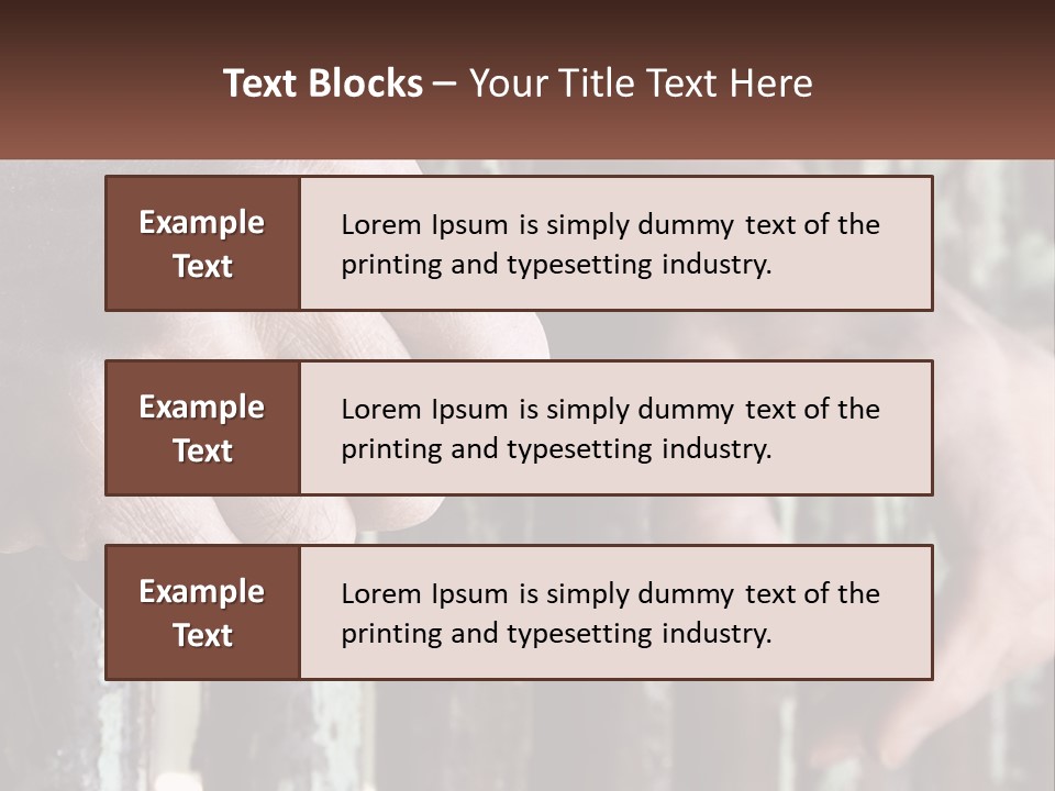 Sand Elderly Family PowerPoint Template