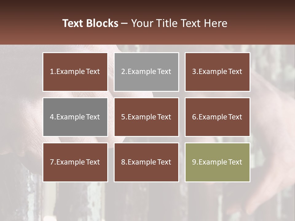 Sand Elderly Family PowerPoint Template