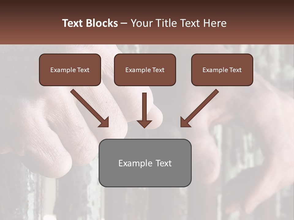 Sand Elderly Family PowerPoint Template
