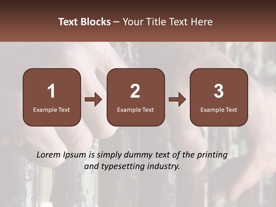 Sand Elderly Family PowerPoint Template