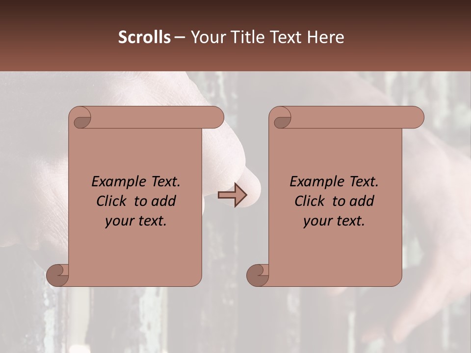 Sand Elderly Family PowerPoint Template