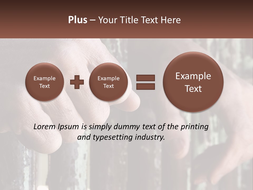 Sand Elderly Family PowerPoint Template