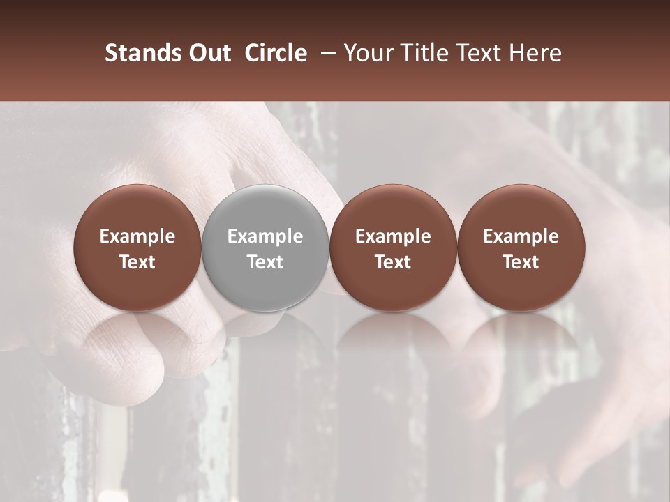 Sand Elderly Family PowerPoint Template