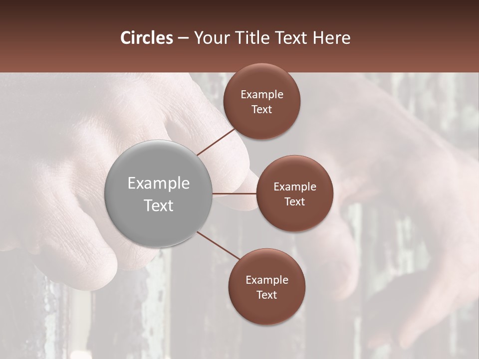 Sand Elderly Family PowerPoint Template