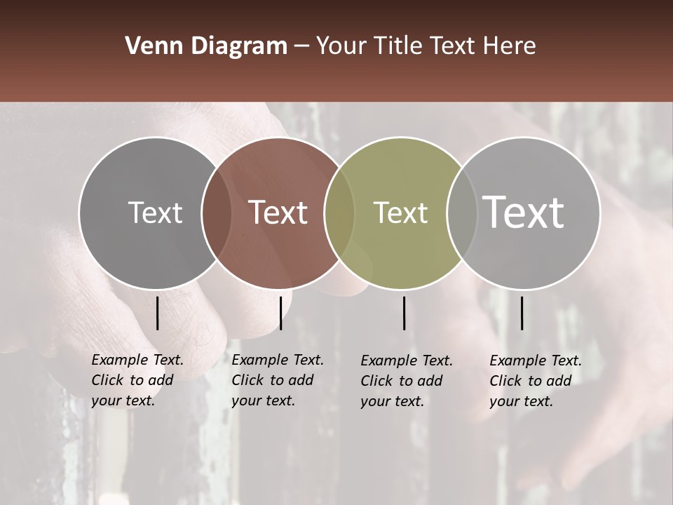 Sand Elderly Family PowerPoint Template