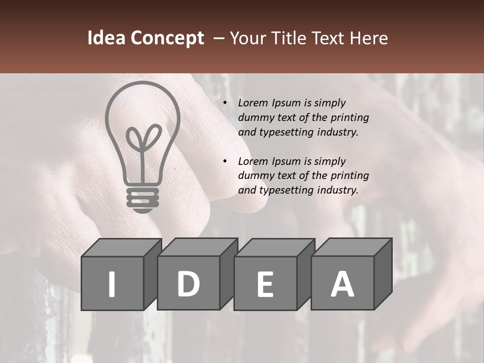 Sand Elderly Family PowerPoint Template