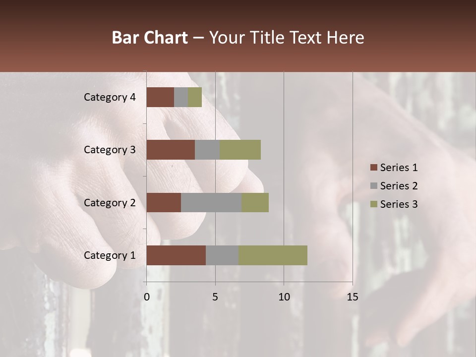 Sand Elderly Family PowerPoint Template
