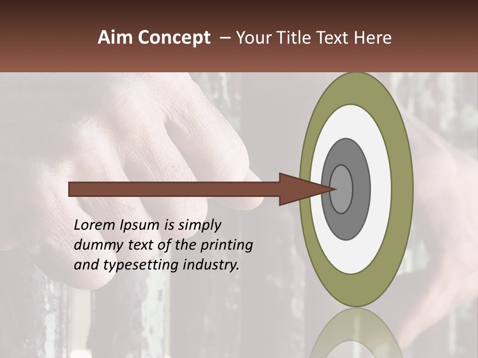 Sand Elderly Family PowerPoint Template