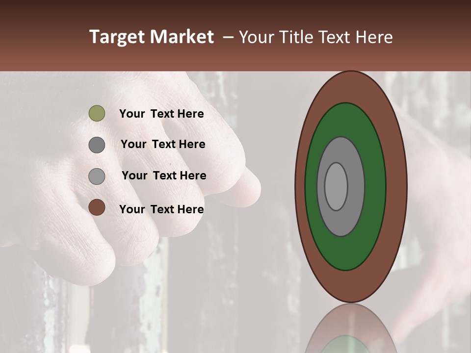 Sand Elderly Family PowerPoint Template