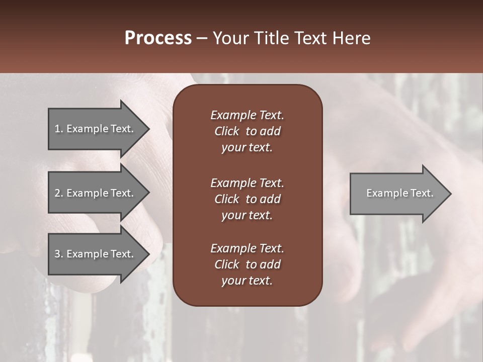 Sand Elderly Family PowerPoint Template