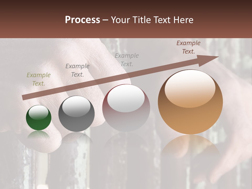 Sand Elderly Family PowerPoint Template