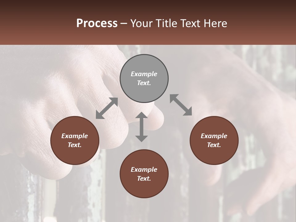 Sand Elderly Family PowerPoint Template