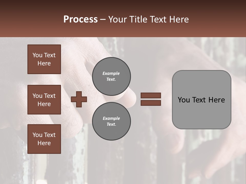 Sand Elderly Family PowerPoint Template